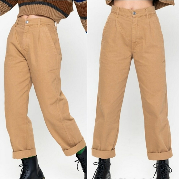 Slouchy Jeans In Honey Beige - Picture 1 of 3